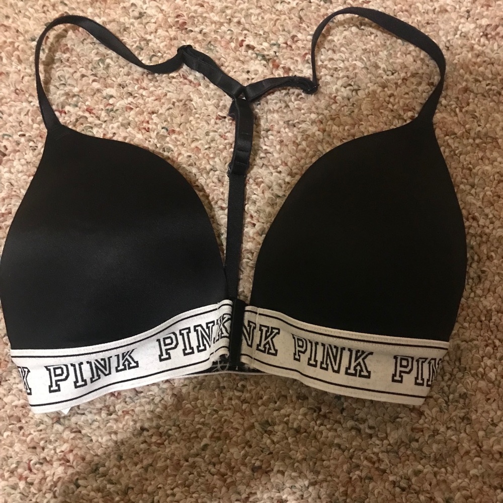 PINK front clasp bra